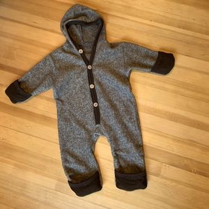 Cosilana Natur organic wool bunting suit